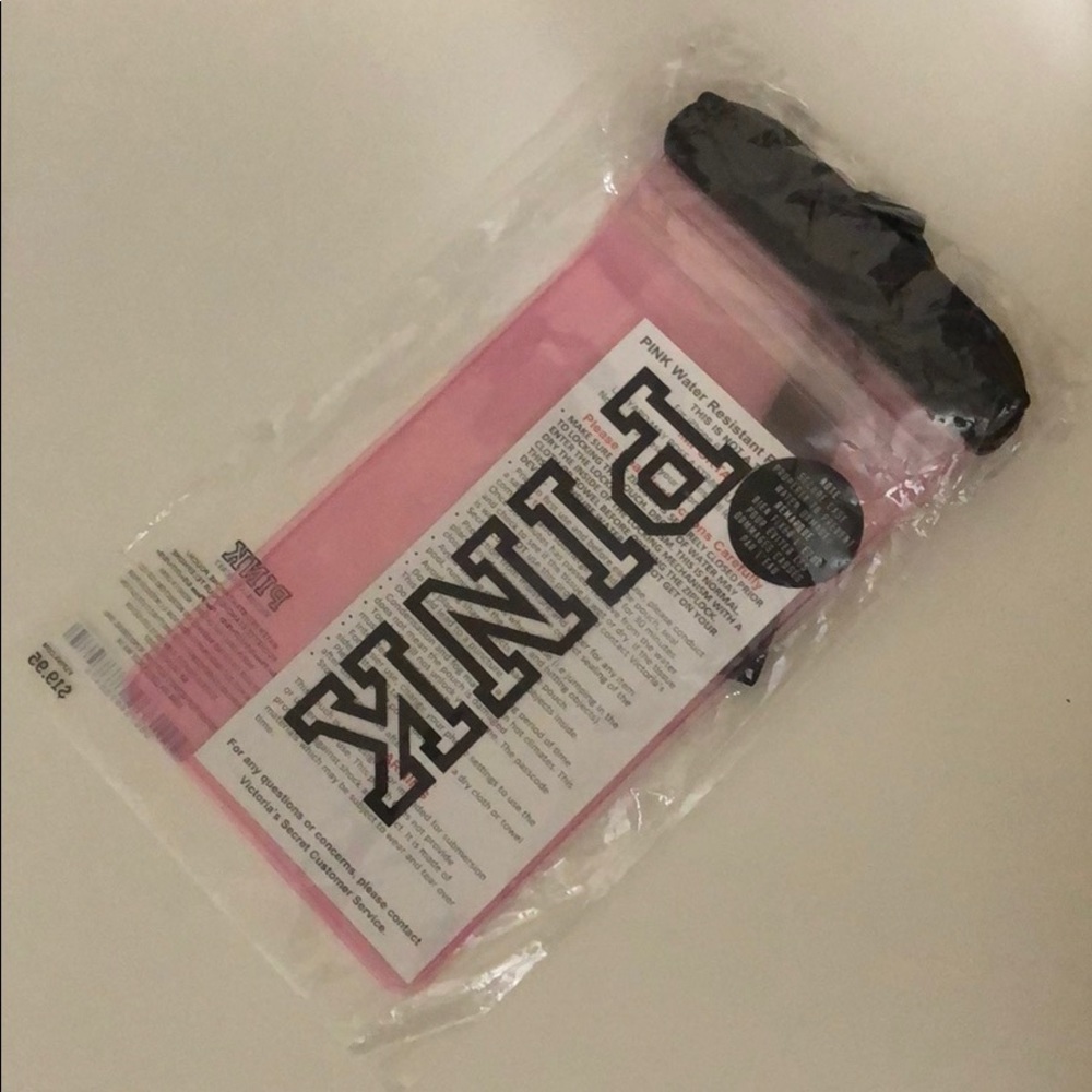 PINK Water Resistant Phone Pouch